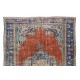 Central Anatolian Medallion Design Rug, Circa 1960, Vintage Handmade Carpet