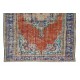 Central Anatolian Medallion Design Rug, Circa 1960, Vintage Handmade Carpet