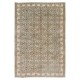 Handmade Turkish Area Rug, Vintage Floral Wool Carpet