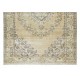Vintage Handmade Turkish Oushak Wool Area Rug
