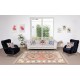 Handmade Geometric Pattern Turkish Area Rug, Modern Living Room Carpet, 100% Wool