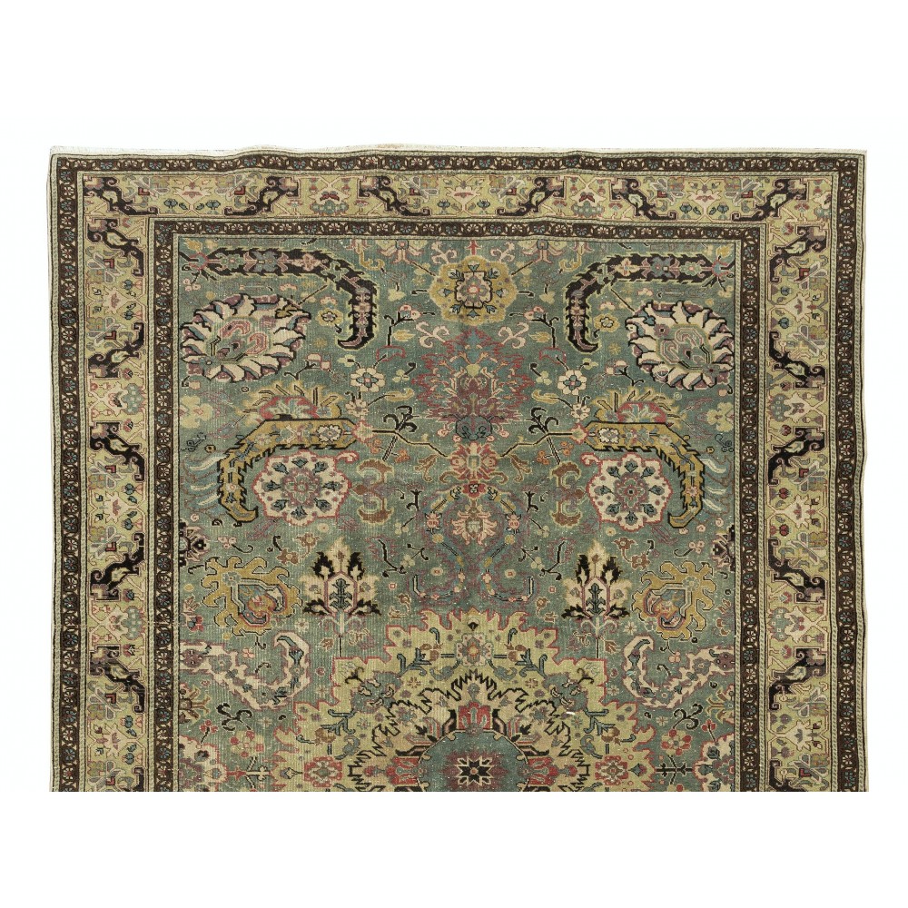 Handmade Turkish Kayseri Area Rug with Medallion Living Room Carpet, 100% Wool