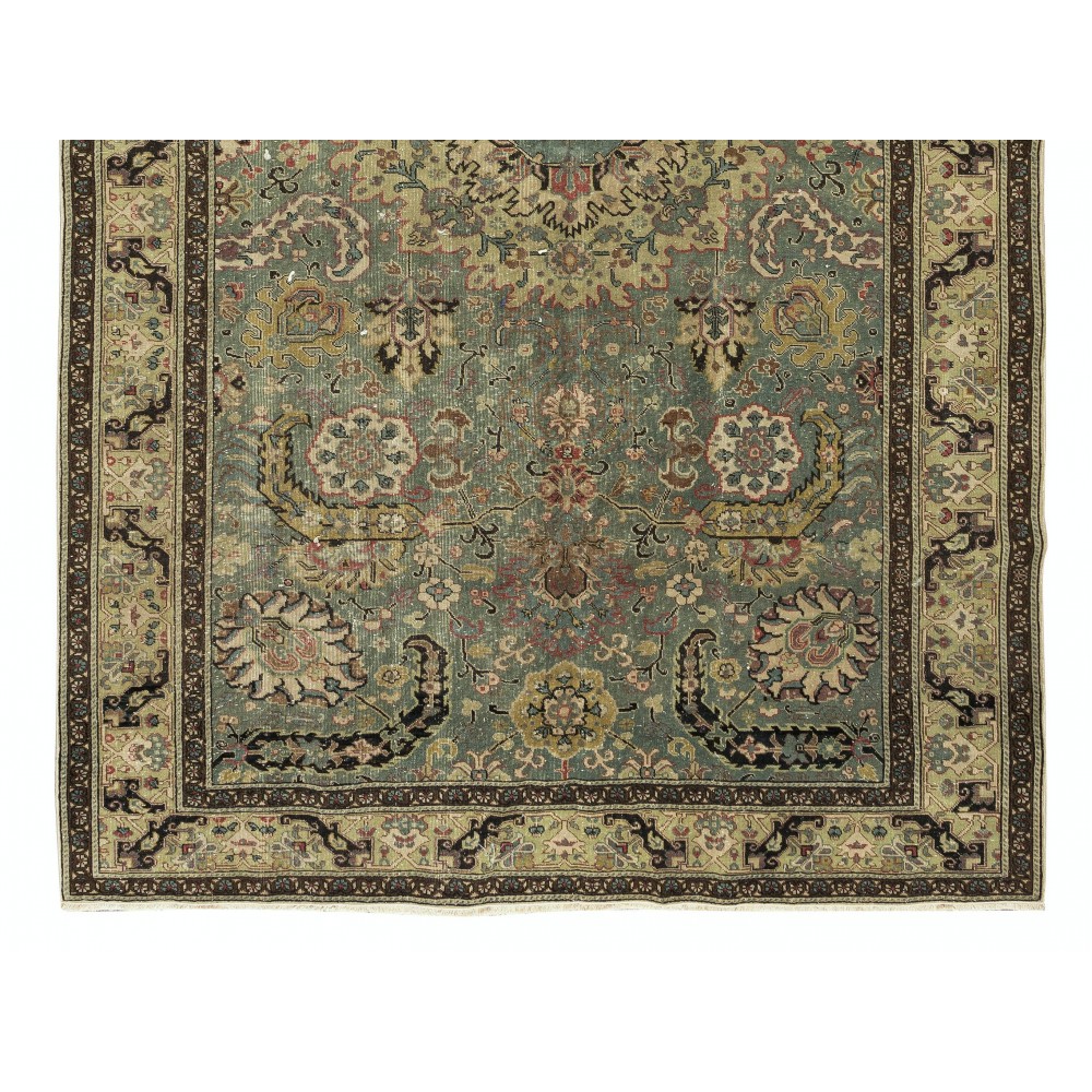 Handmade Turkish Kayseri Area Rug with Medallion Living Room Carpet, 100% Wool