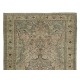 Central Anatolian Handmade Vintage Area Rug, Wool Living Room Carpet