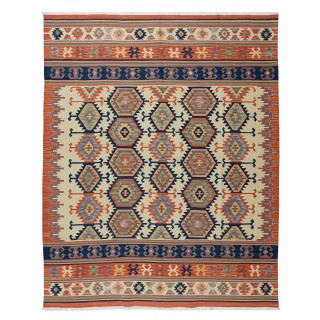 Vintage Turkish Kilim 'Flat-Weave', All Wool, Unique Handmade Rug