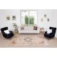 Handmade Turkish Area Rug with Medallion Design, 100% Wool