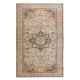 Handmade Turkish Area Rug with Medallion Design, 100% Wool