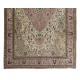 One of a Pair Handmade Turkish Kayseri Area Rug, Living Room Carpet, 100% Wool