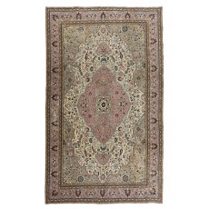 One of a Pair Handmade Turkish Kayseri Area Rug, Living Room Carpet, 100% Wool