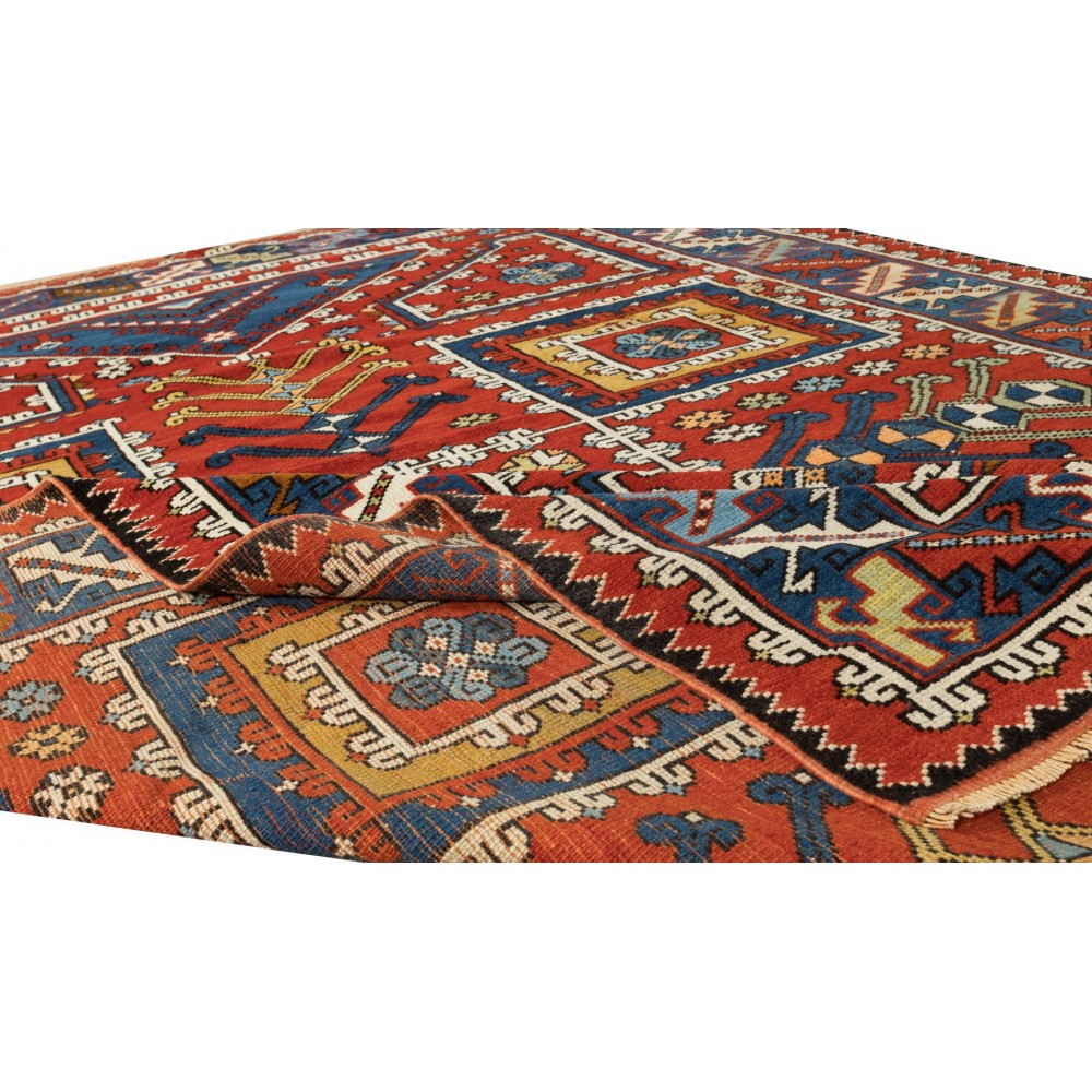 Vintage Handmade Canakkale Ayvacik Area Rug, North West Turkey, 100% Wool