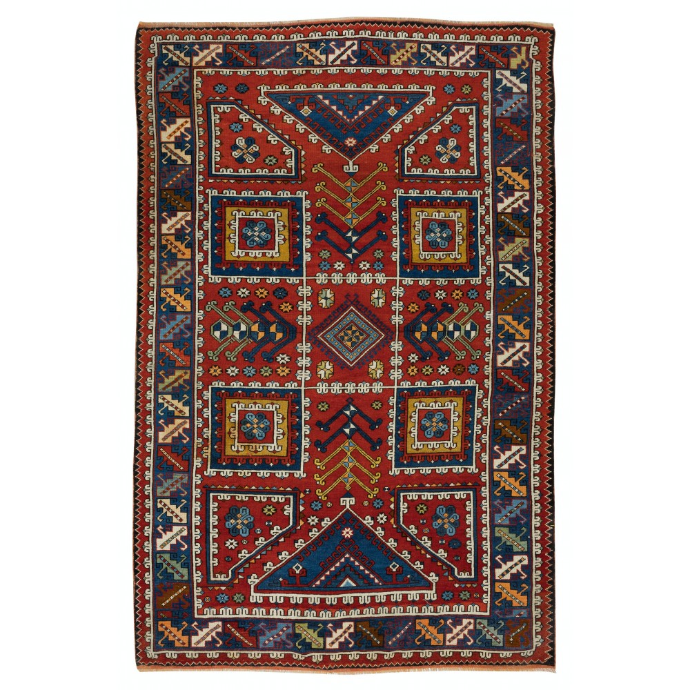Vintage Handmade Canakkale Ayvacik Area Rug, North West Turkey, 100% Wool