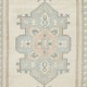 Vintage Handmade Turkish Area Rug with Geometric Design, 100% Wool