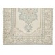 20th Century Handmade Anatolian Oushak Area Rug with Geometric Design 20th Century Handmade Anatolian Oushak Area Rug with Geometric Design