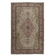 One of a Pair Handmade Turkish Kayseri Area Rug, Living Room Carpet, 100% Wool