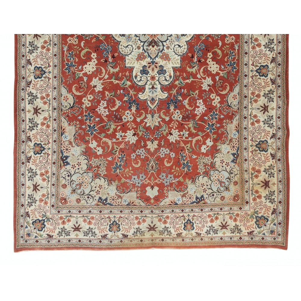 Unique Mid-20th Century Handmade Anatolian Area Rug with Medallion Design