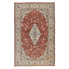 Unique Mid-20th Century Handmade Anatolian Area Rug with Medallion Design