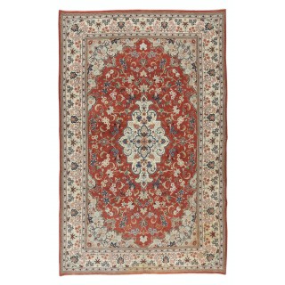 Unique Mid-20th Century Handmade Anatolian Area Rug with Medallion Design