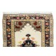 Handmade Anatolian Area Rug with Geometric Medallion Design, 100% Wool