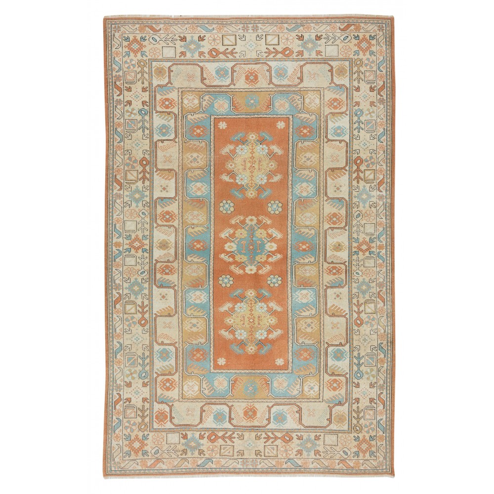 Vintage Handmade Area Rug from Milas (Melas) / Turkey, 100% Wool