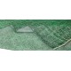 Vintage Green Rug, Handmade Turkish Wool Area Rug Overdyed in Green