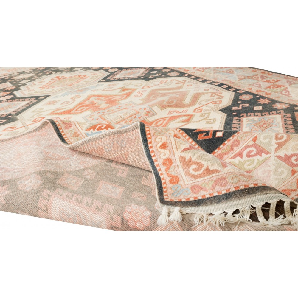 Handmade Anatolian Oushak Area Rug for Home & Office Decor, 100% Wool