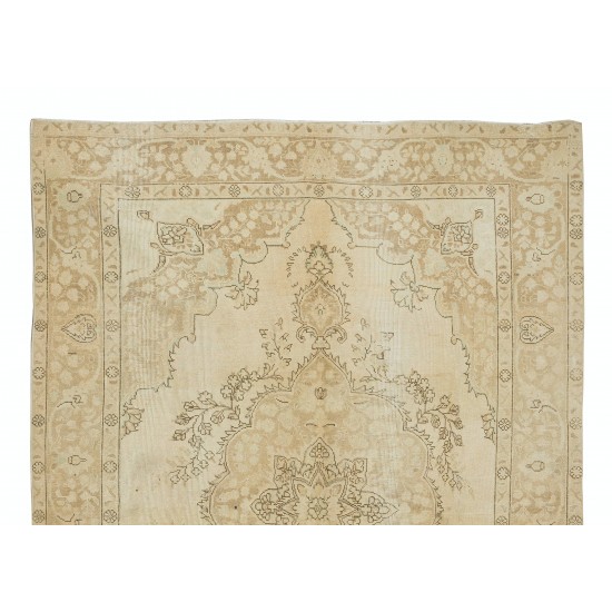 Antique Washed Vintage Handmade Anatolian Oushak Area Rug for Home & Office Decor Antique Washed Vintage Handmade Anatolian Oushak Area Rug for Home & Office Decor