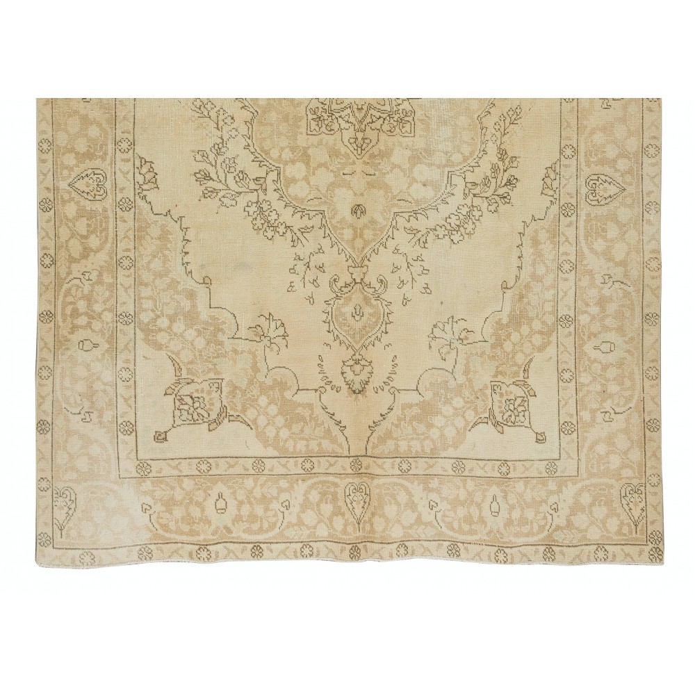 Vintage Handmade Anatolian Oushak Area Rug for Home & Office Decor