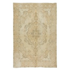 Vintage Handmade Anatolian Oushak Area Rug for Home & Office Decor