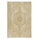 Vintage Handmade Anatolian Oushak Area Rug for Home & Office Decor