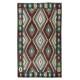 Vintage Hand-Woven Turkish Kilim Rug, Flat-Weave Floor Covering