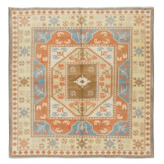 Rare Size Vintage Handmade Turkish Milas - Melas Rug. 100% Wool