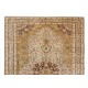 Turkish Rug with Medallion Design, Hand Knotted Carpet, 100% Wool