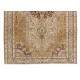 Turkish Rug with Medallion Design, Hand Knotted Carpet, 100% Wool