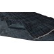 Black Over-Dyed Rug for Modern Home & Office Decor, Vintage Hand-Knotted Turkish Woolen Floor Covering Black Over-Dyed Rug for Modern Home & Office Decor, Vintage Hand-Knotted Turkish Woolen Floor Covering
