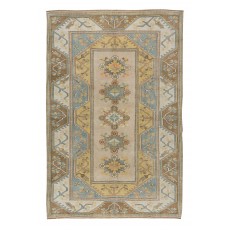 Handmade Turkish Milas Large Area Rug, Vintage Hand Knotted Carpet, 100% Wool