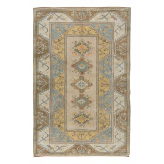 Handmade Turkish Milas Large Area Rug, Vintage Hand Knotted Carpet, 100% Wool