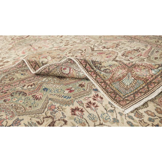 Hand Knotted Vintage Central Anatolian Rug, Medallion Design, Wool Pile Hand Knotted Vintage Central Anatolian Rug, Medallion Design, Wool Pile