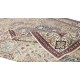Vintage Handmade Turkish Kayseri Area Rug, Decorative Medallion Design Carpet, 100% Wool