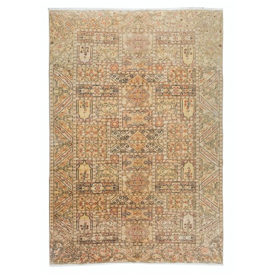 Unique Hand Knotted Vintage Central Anatolian Rug, Ideal for Home & Office Decor