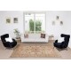 Hand Knotted Turkish Kayseri Area Rug with Medallion Design, Pile, 100% Wool