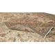 Hand Knotted Turkish Kayseri Area Rug with Medallion Design, Pile, 100% Wool