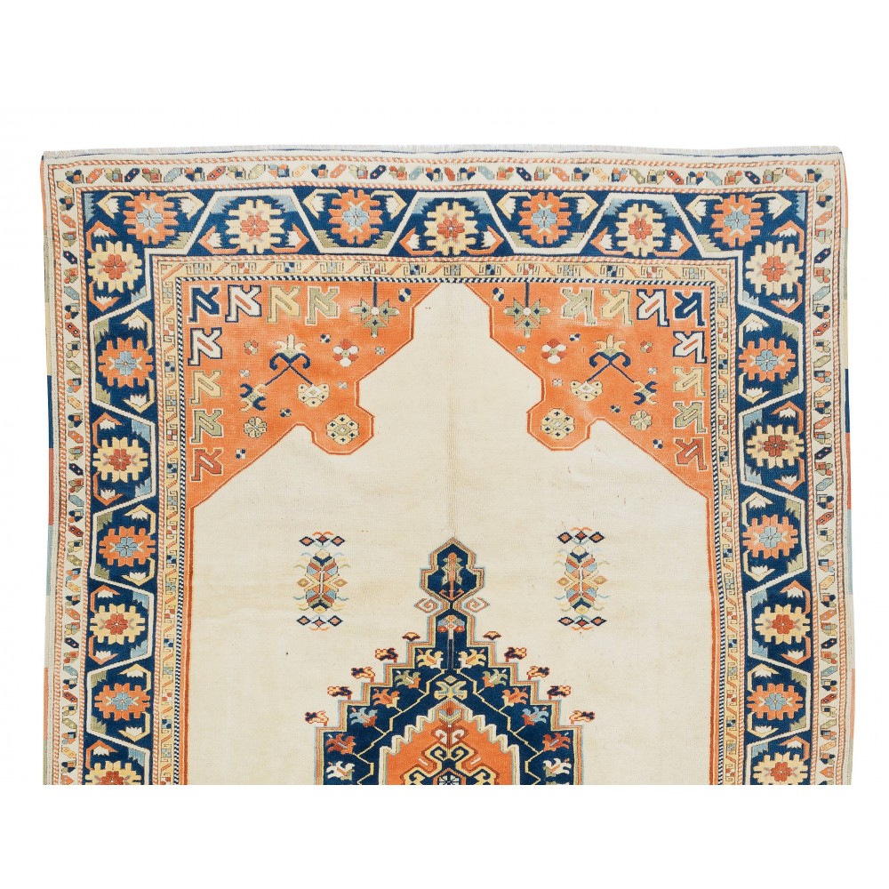 Hand Knotted Turkish Area Rug for Bedroom, Living Room, Dining room and Kitchen, 100% Wool