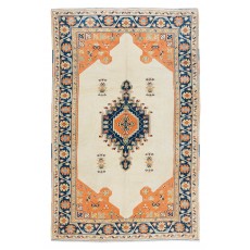 Hand Knotted Turkish Area Rug for Bedroom, Living Room, Dining room and Kitchen, 100% Wool