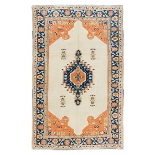 Hand Knotted Turkish Area Rug for Bedroom, Living Room, Dining room and Kitchen, 100% Wool