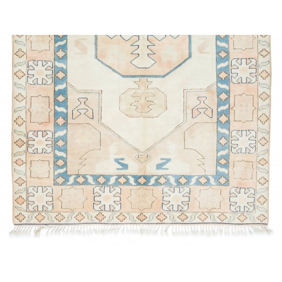 Hand Knotted Vintage Turkish Area Rug for Bedroom, Living Room, Dining room and Kitchen Hand Knotted Vintage Turkish Area Rug for Bedroom, Living Room, Dining room and Kitchen