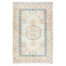 Hand Knotted Turkish Area Rug for Bedroom, Living Room, Dining room and Kitchen, 100% Wool