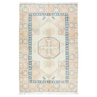 Hand Knotted Turkish Area Rug for Bedroom, Living Room, Dining room and Kitchen, 100% Wool