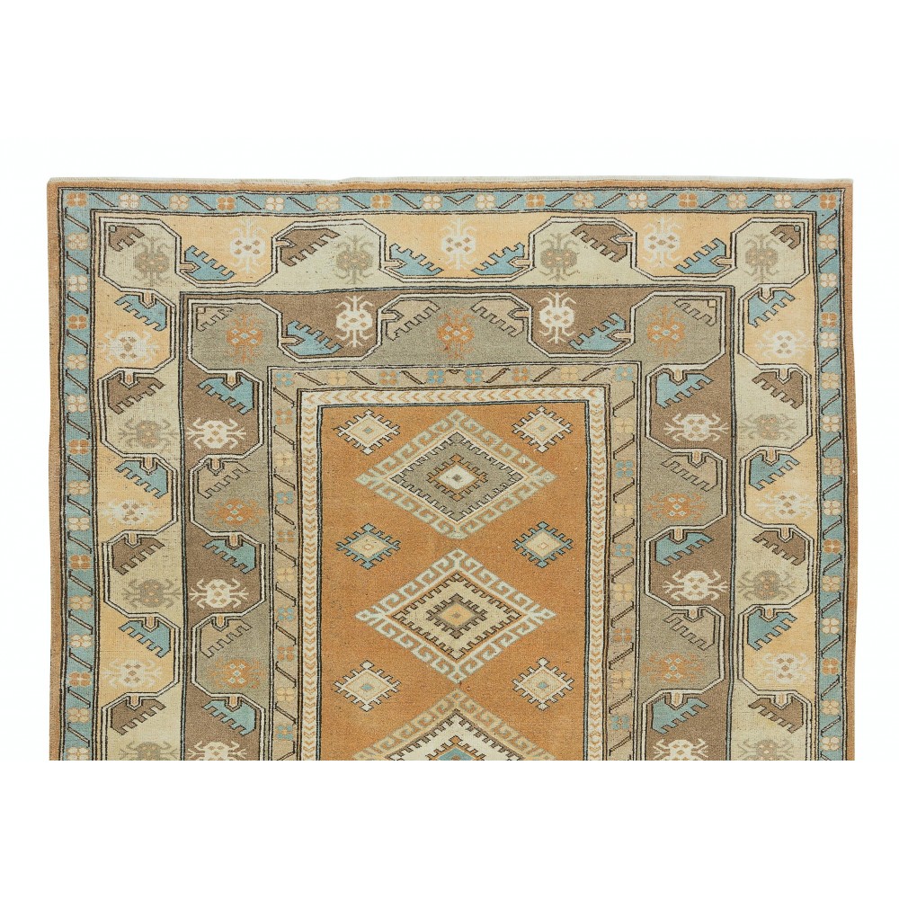 Modern Handmade Turkish Milas Area Rug, 100% Wool