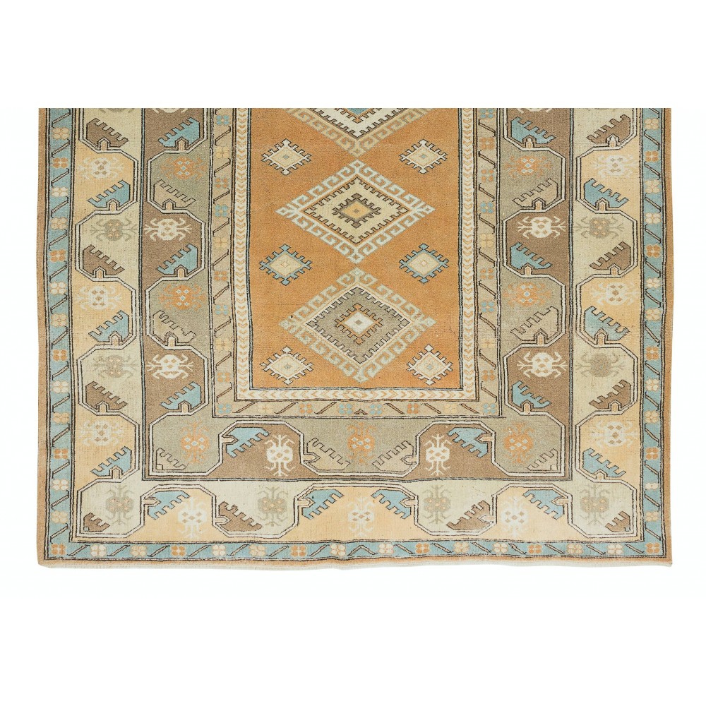 Modern Handmade Turkish Milas Area Rug, 100% Wool