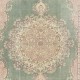 Vintage Handmade Turkish Ladik Rug in Soft Pink, Beige and Soft Pink